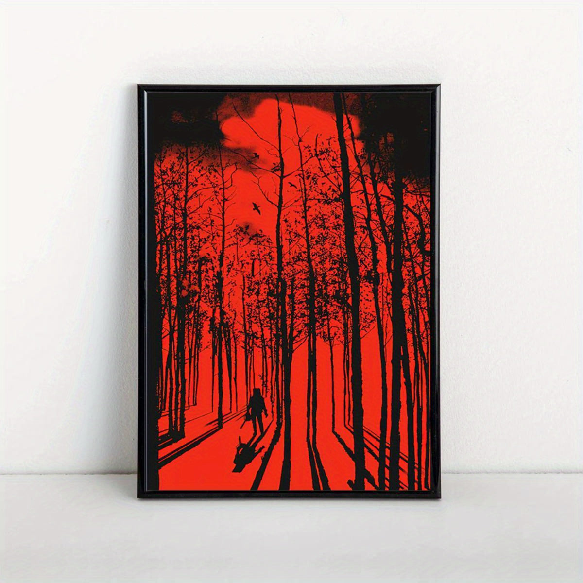 “Retro Horror Art Deco Canvas Poster: Resident Evil”