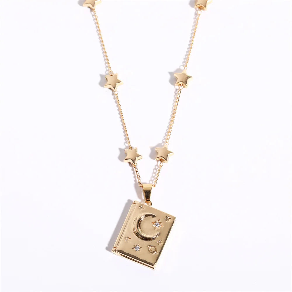 Moonlit Memories Pendant Necklace for Lovers