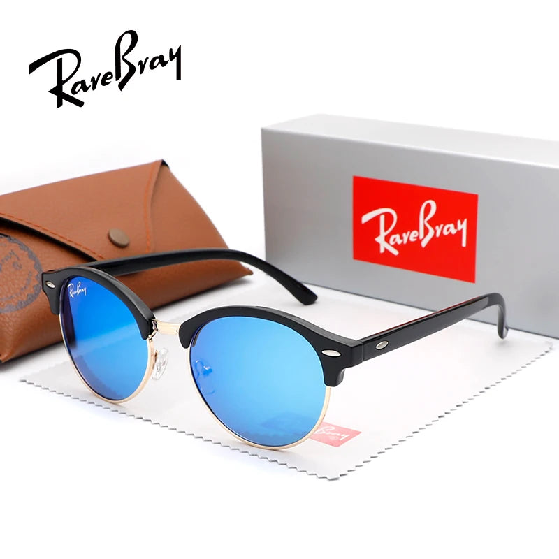 Vintage Round Polarized Sunglasses — Retro UV400 Alloy