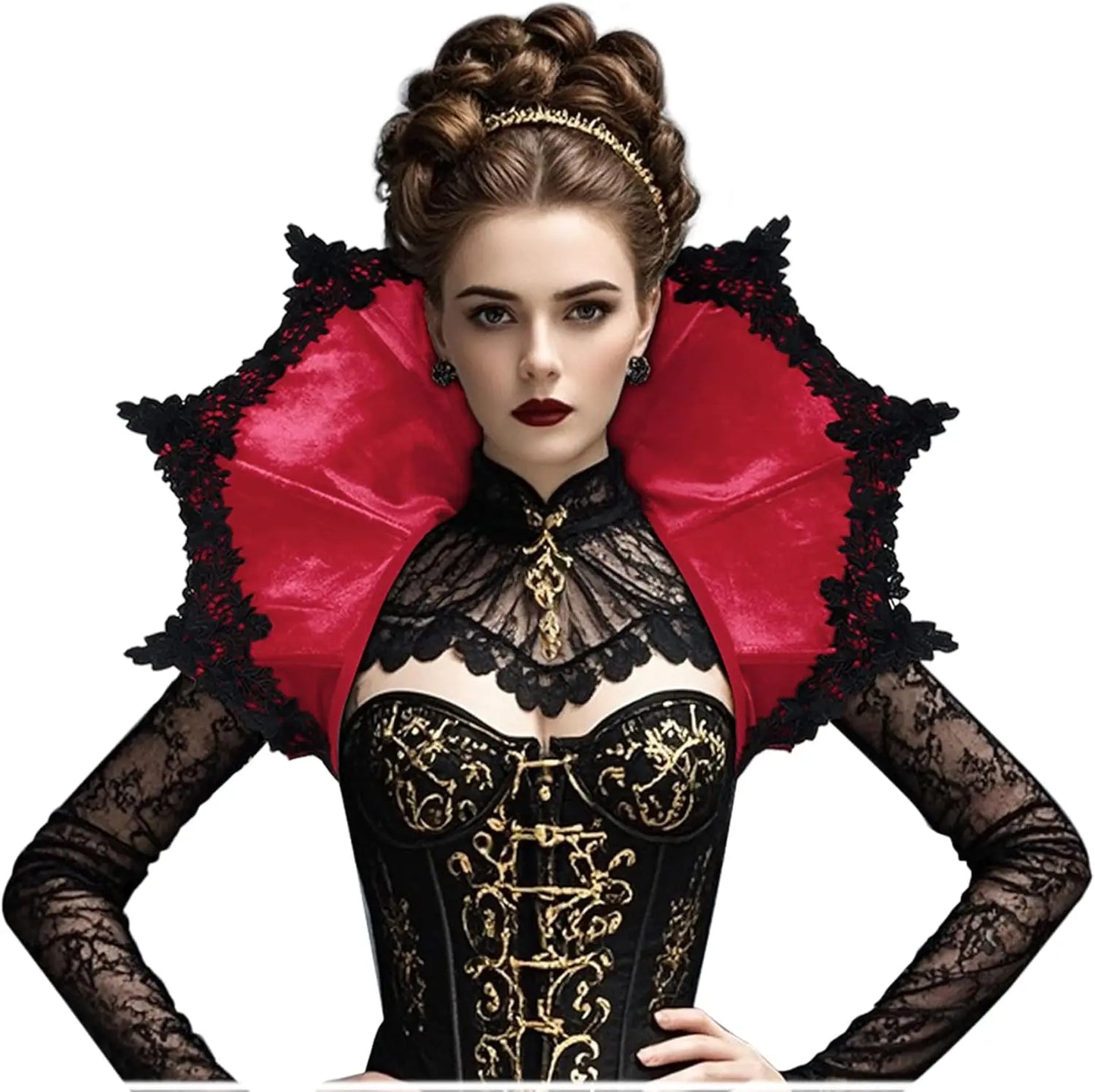 Gothic Vampire Collar Cape — Velvet Victorian · Cosplay