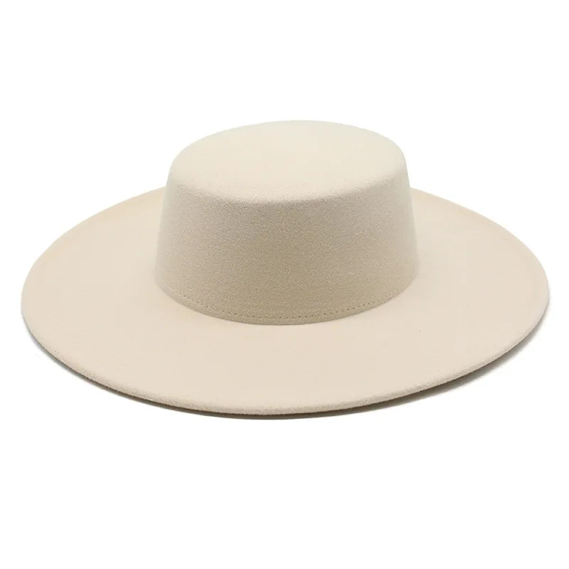 Wide Brim Fedora Hat — Women's French Style