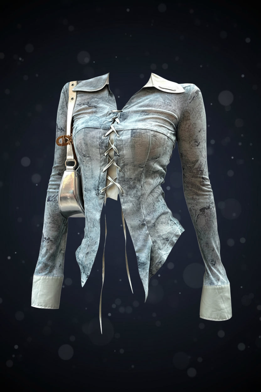 Vintage Bandage Elegant Shirt