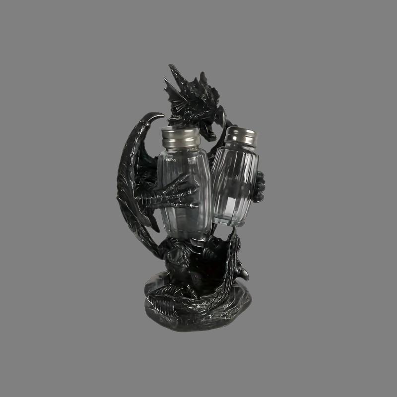 Gothic Statue Salt And Pepper Shakers Holder