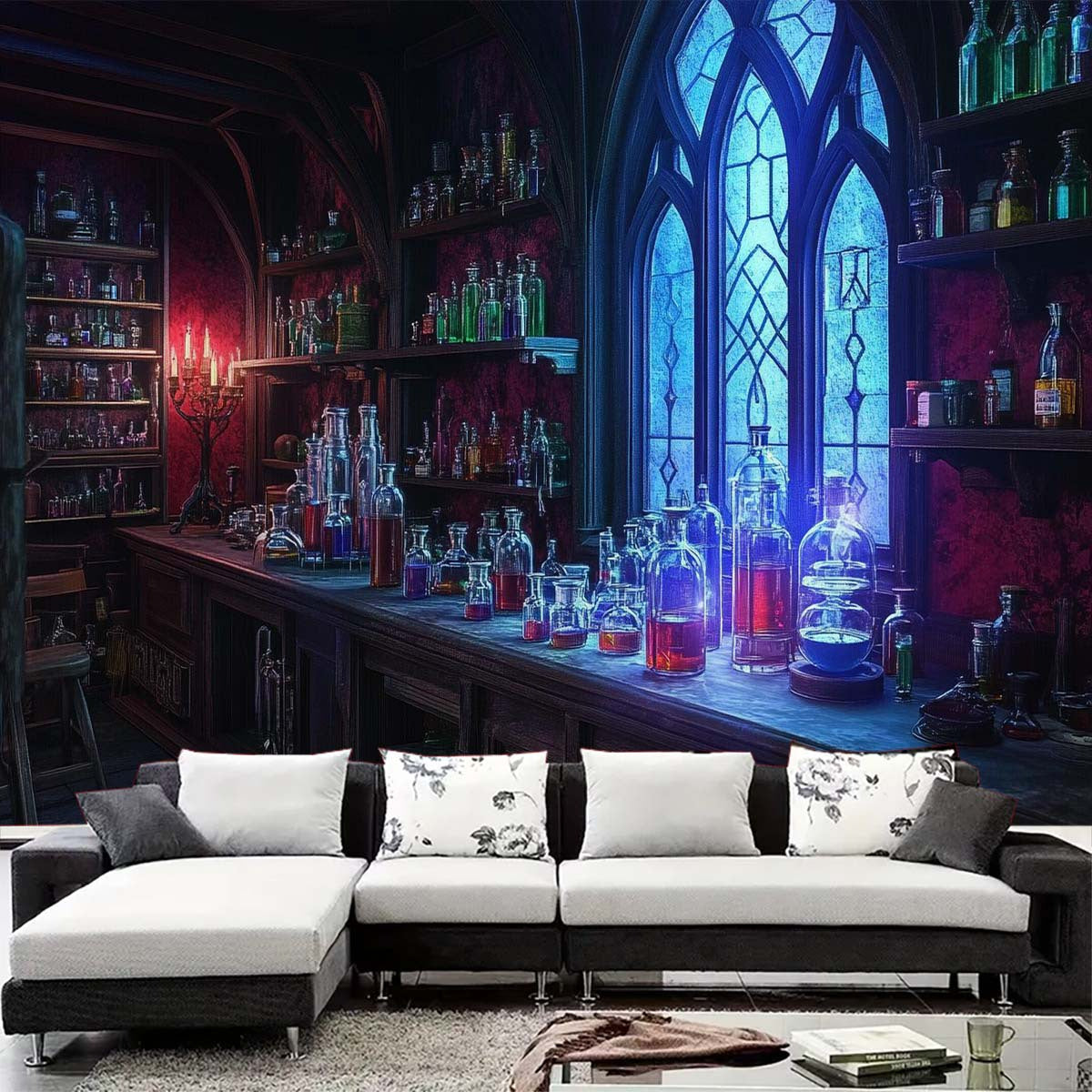 Enchanted Witch's Alchemy Wall Tapestry