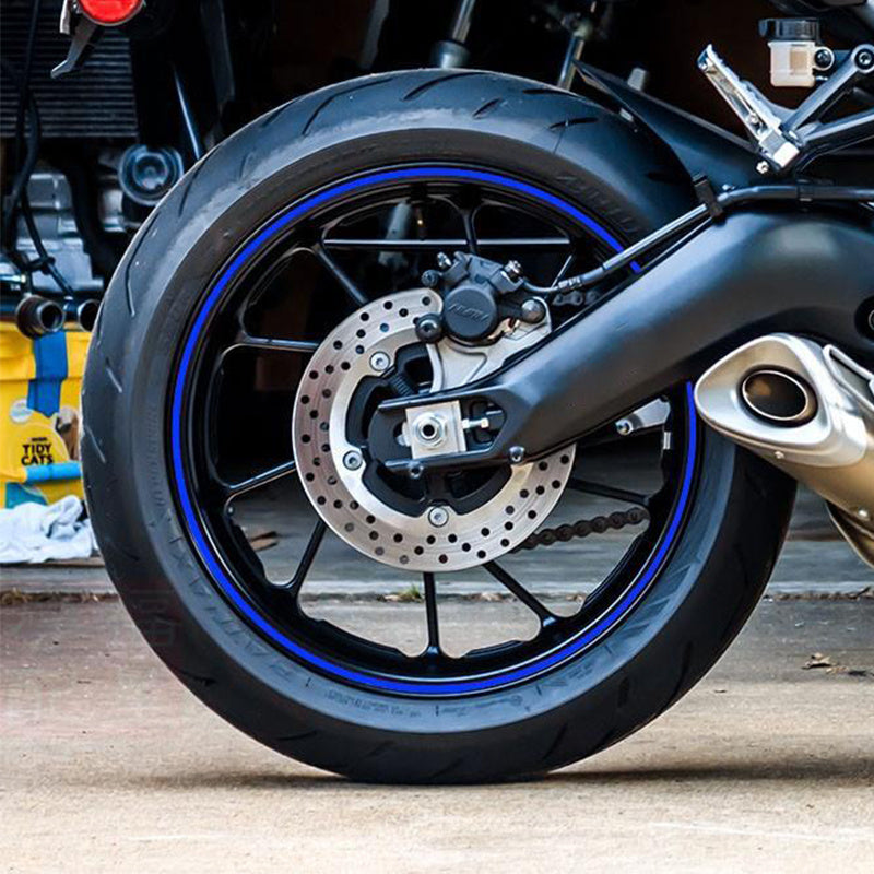 Reflective Rim Tape for Motorcycle Tires - Colorful Strips