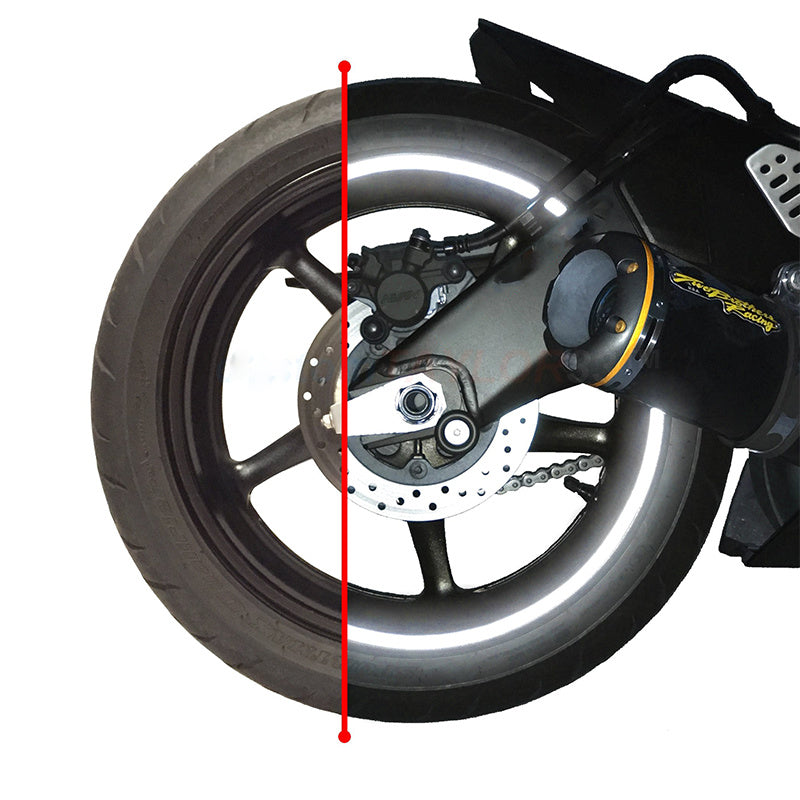 Reflective Rim Tape for Motorcycle Tires - Colorful Strips