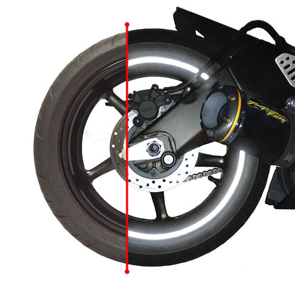 Reflective Rim Tape for Motorcycle Tires - Colorful Strips