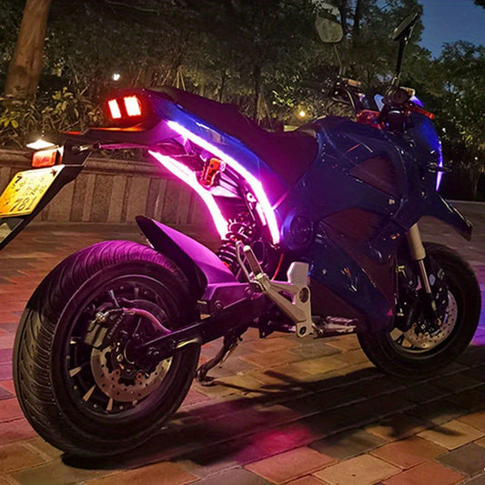 Dual Color LED Motorcycle Light Strip Set