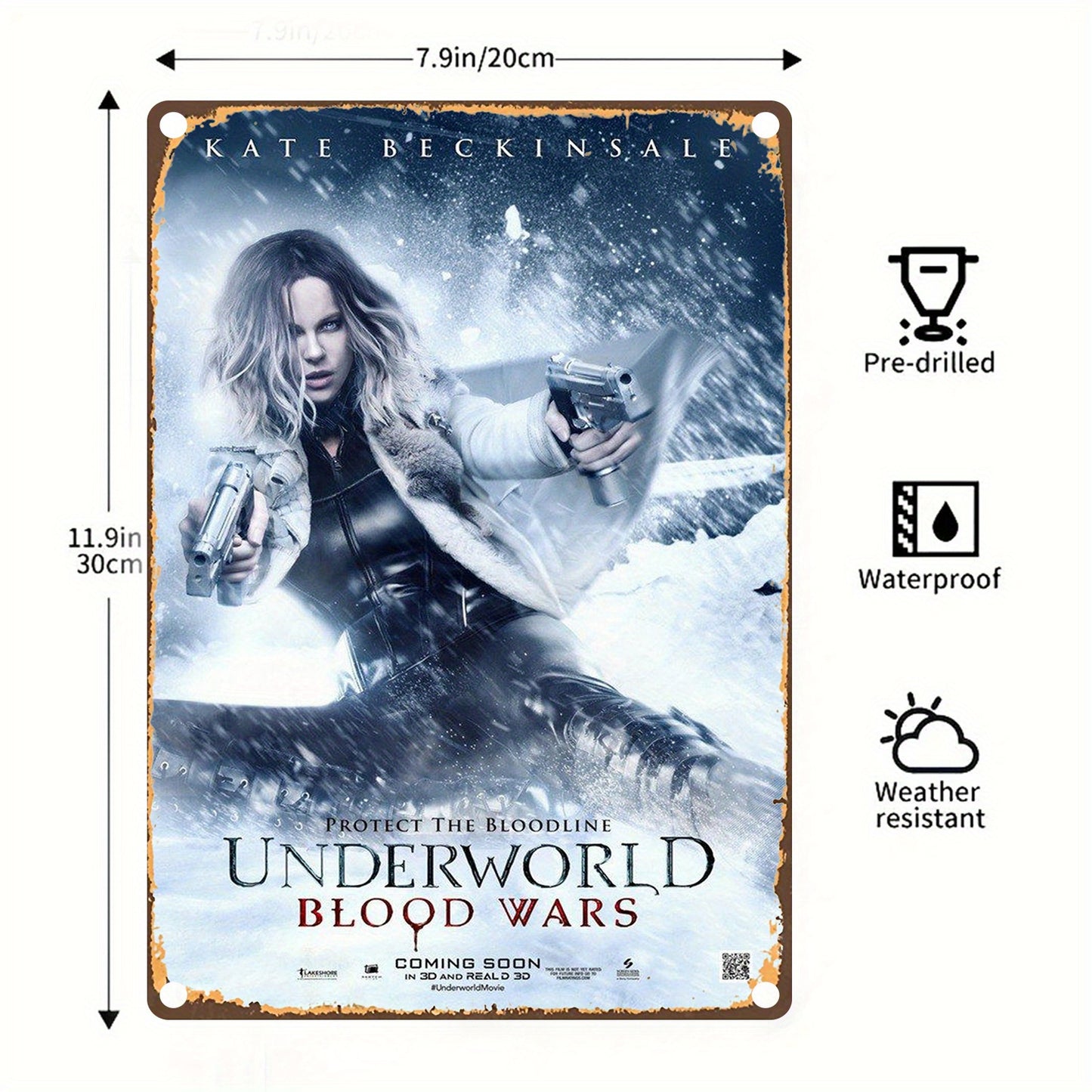 Underworld: Blood Wars — Vintage Metal Sign