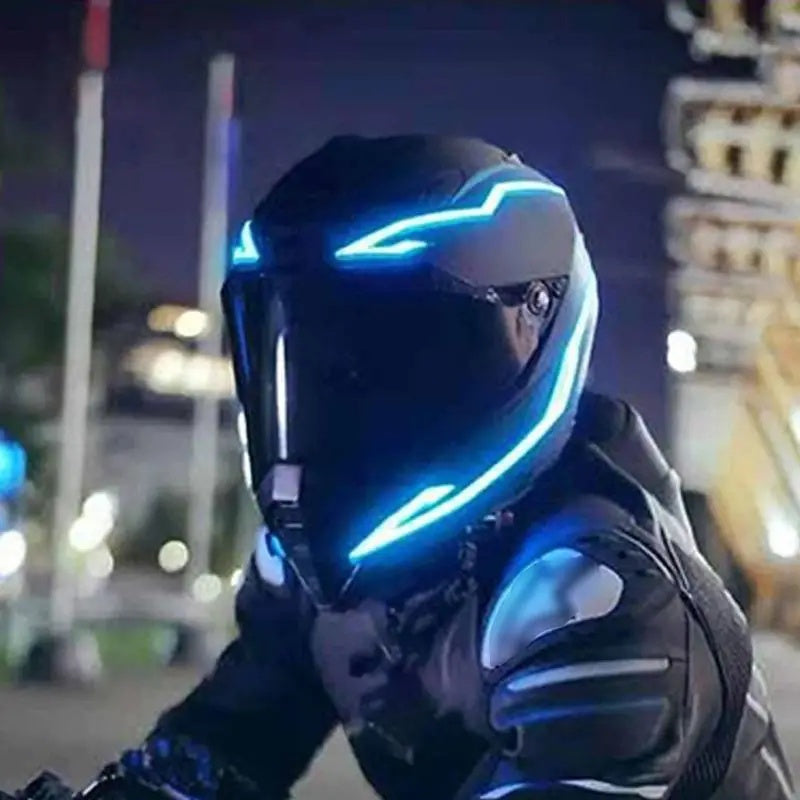 GlowRide: LED Safety Strip for Night Motorcycle Riding
