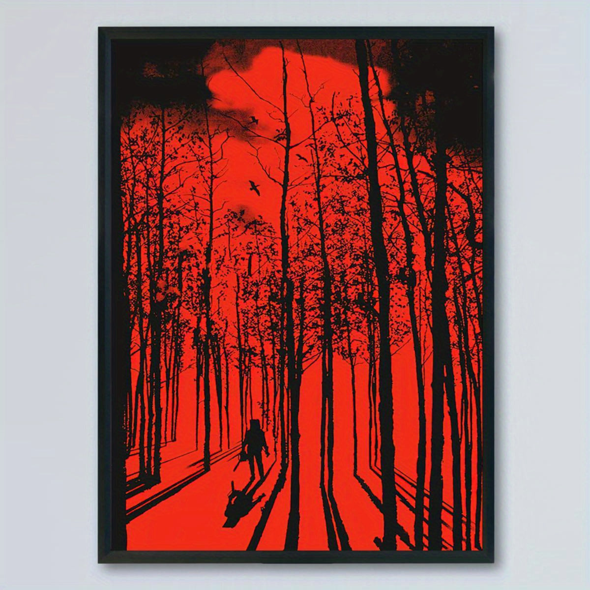 “Retro Horror Art Deco Canvas Poster: Resident Evil”