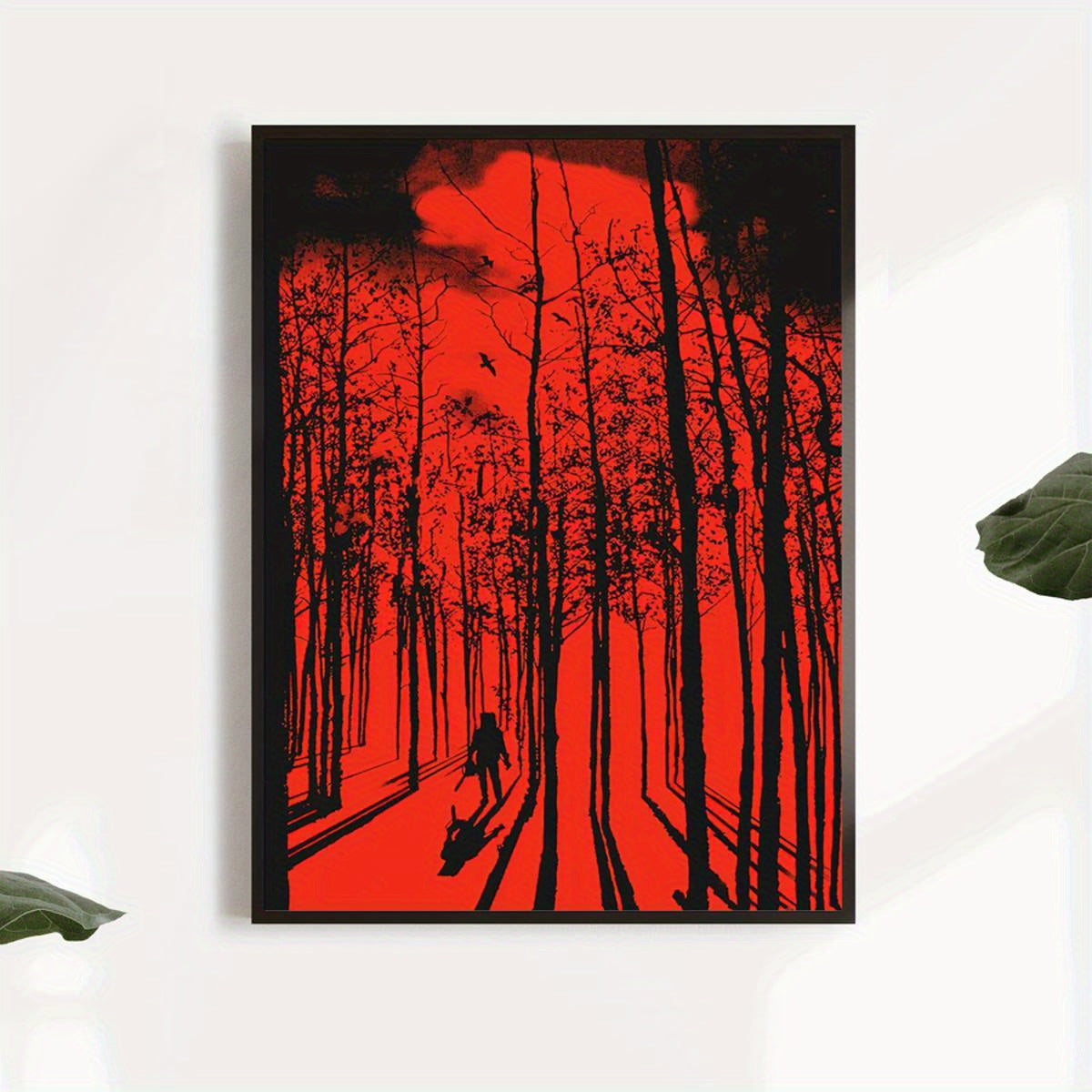 “Retro Horror Art Deco Canvas Poster: Resident Evil”
