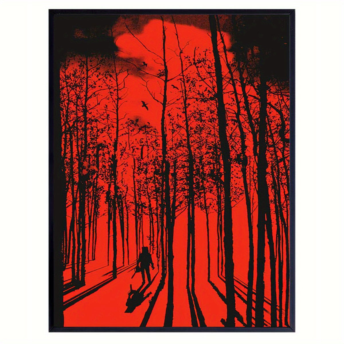 “Retro Horror Art Deco Canvas Poster: Resident Evil”