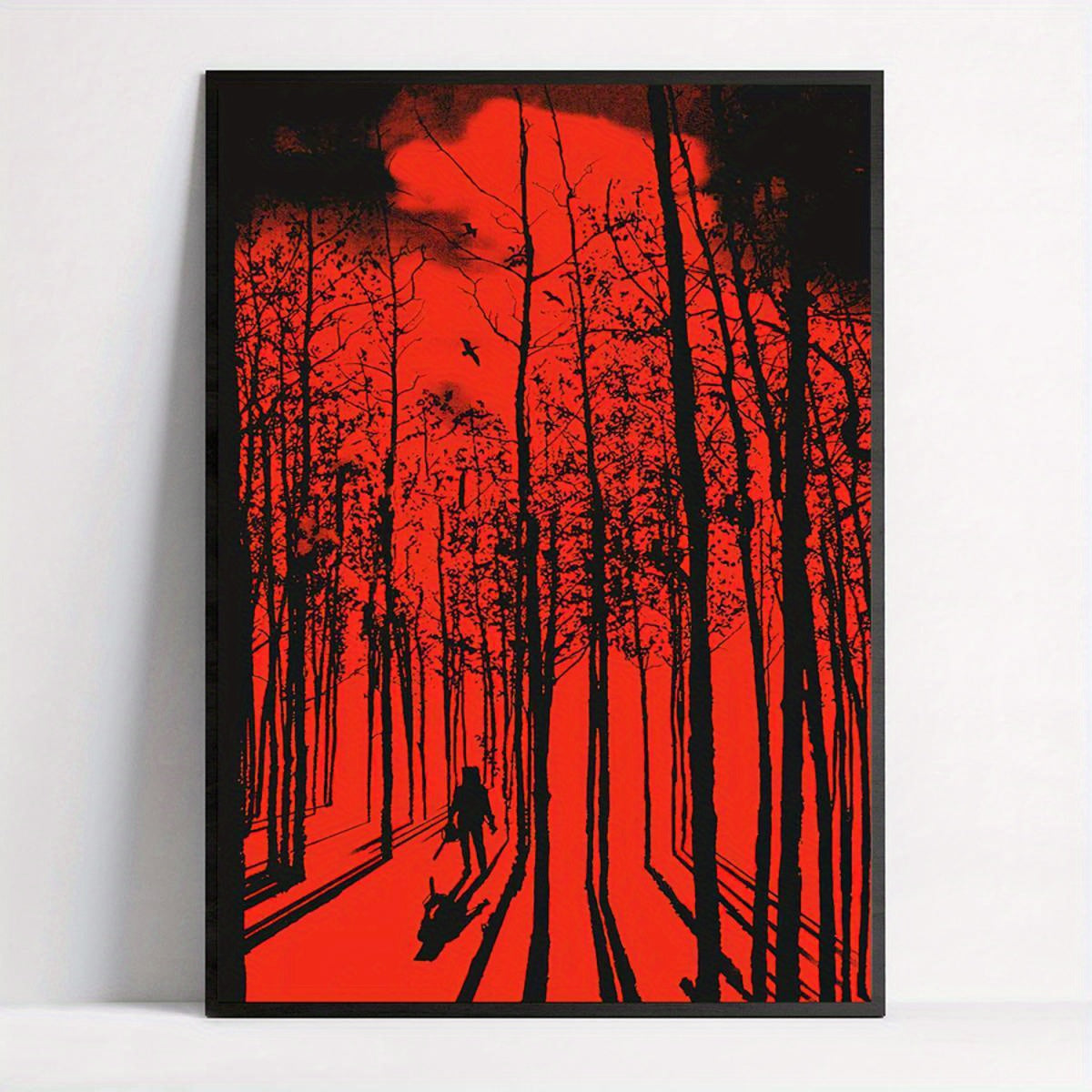 “Retro Horror Art Deco Canvas Poster: Resident Evil”