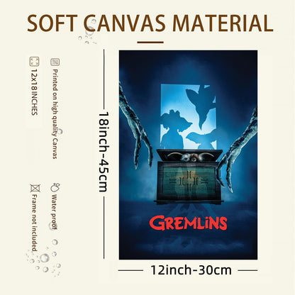 Gremlins Movie Canvas Art Poster