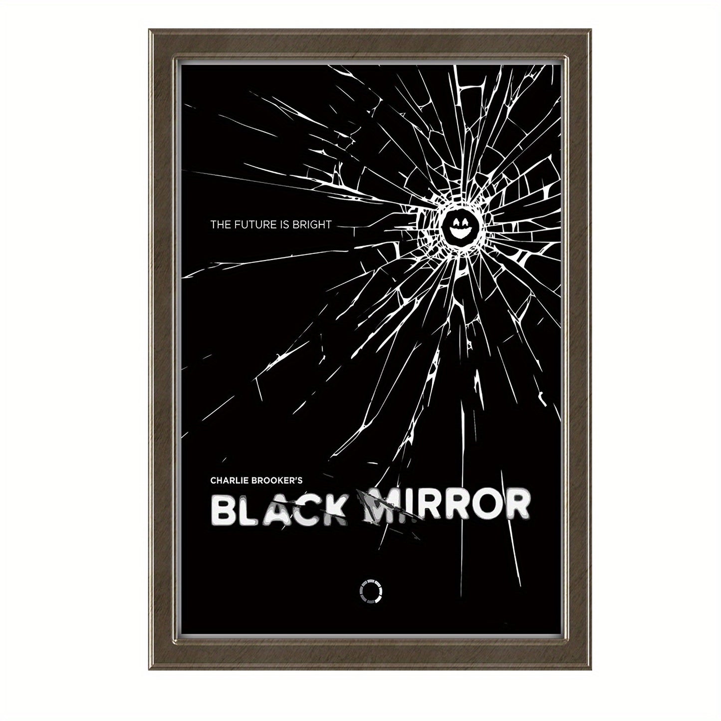 Frameless Black Mirror Canvas Art - Stylish Decor Piece