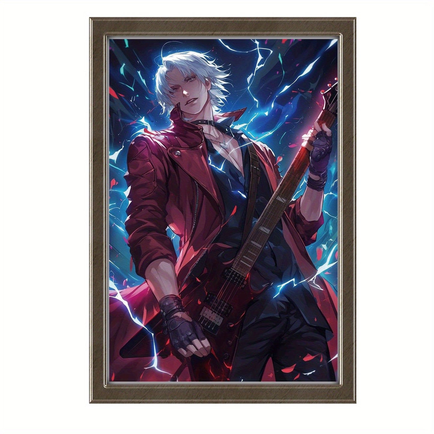 Electric Guitar Demon Canvas Wall Art Print