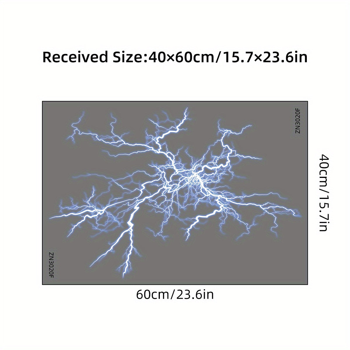 Contemporary Lightning Bolt Wall Sticker