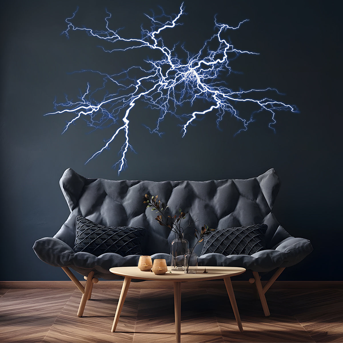 Contemporary Lightning Bolt Wall Sticker