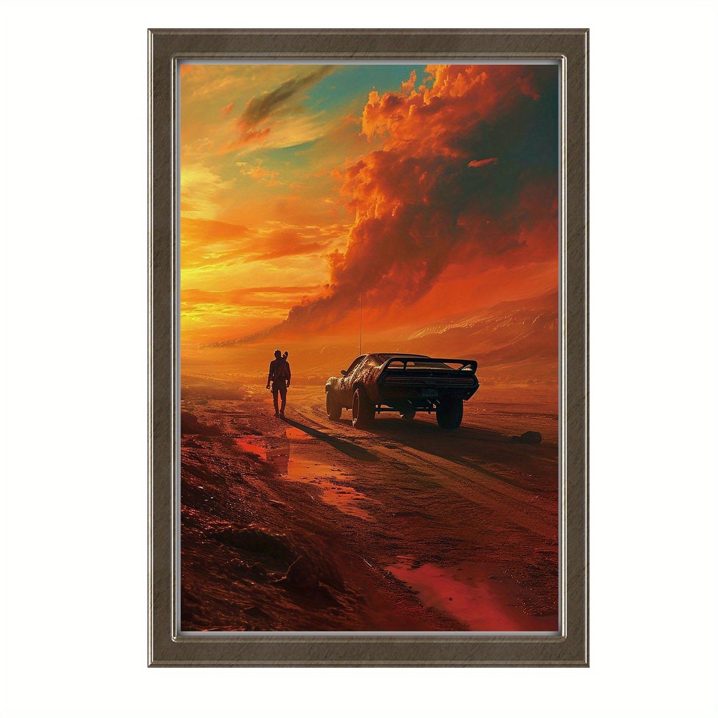 Vibrant Road Warrior Canvas Poster - Waterproof Art