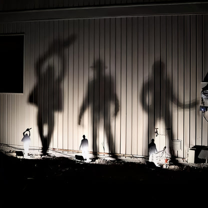 Ghostly Metal Shadow Alights: 4-Pack Halloween Decor