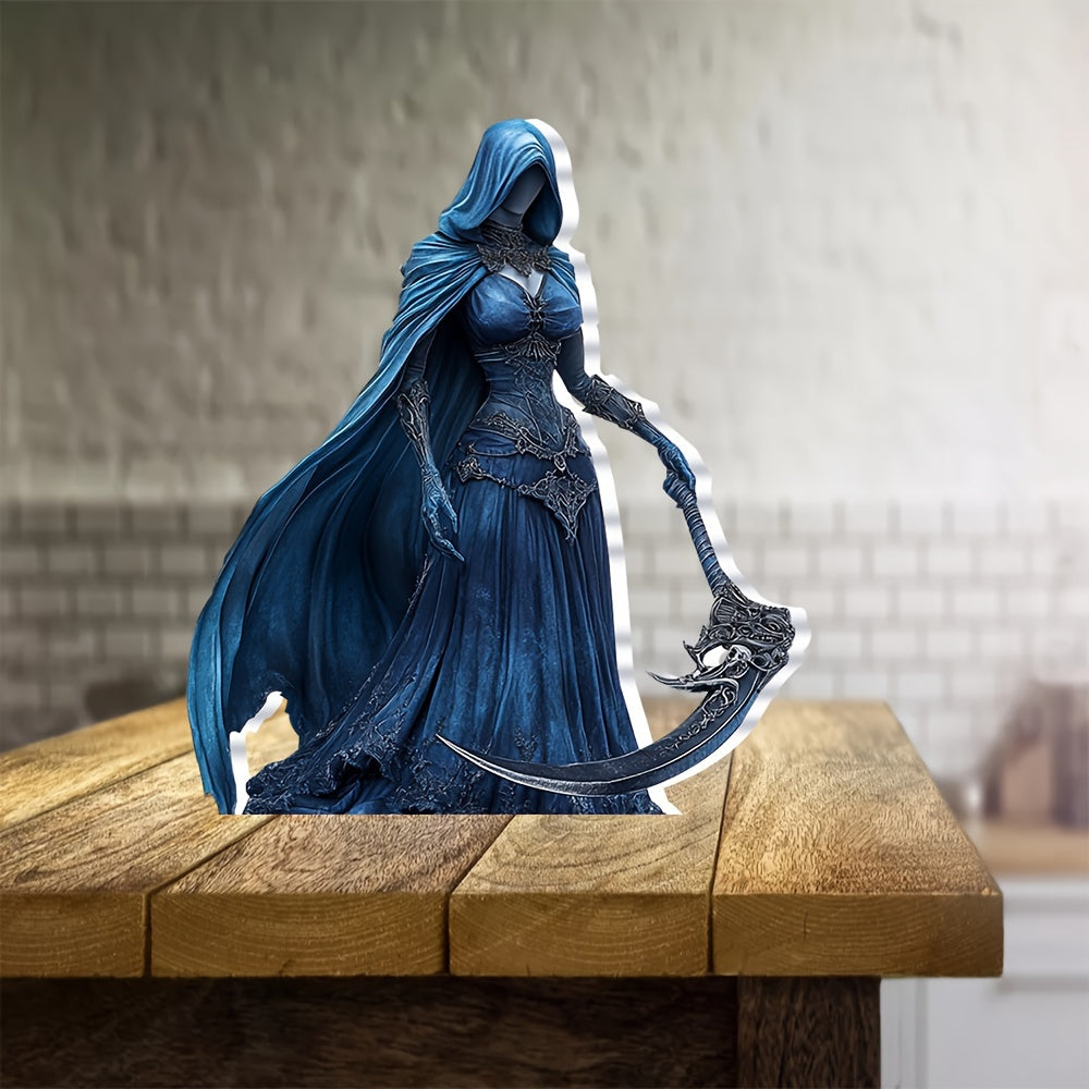 Boho Grim Reaper Acrylic Decor - 15cm Collectible