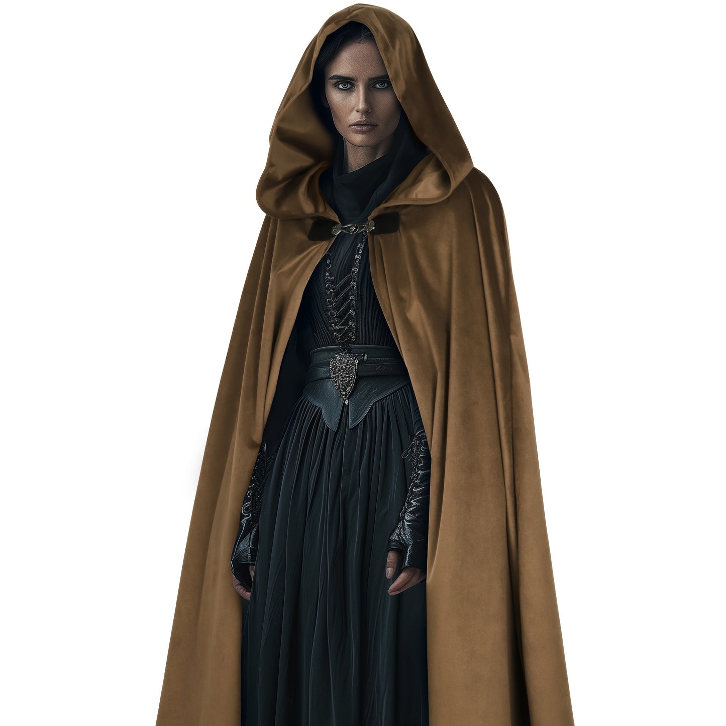 Cloaked Mystique: Unisex Brown Cosplay Cape