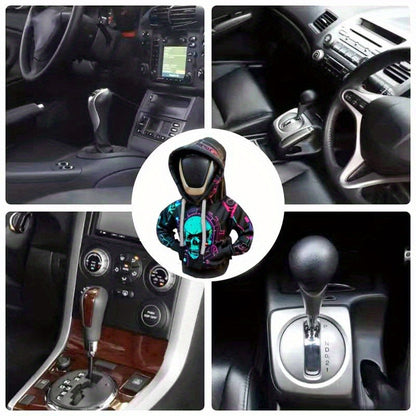 Gothic Skull Gear Shift Hoodie - Dustproof Auto Cover