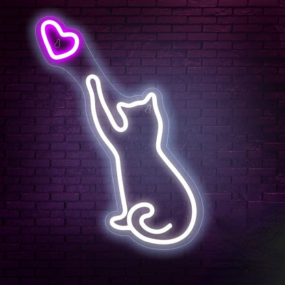 Led Neon Light Glowing Cat Night Light Gift
