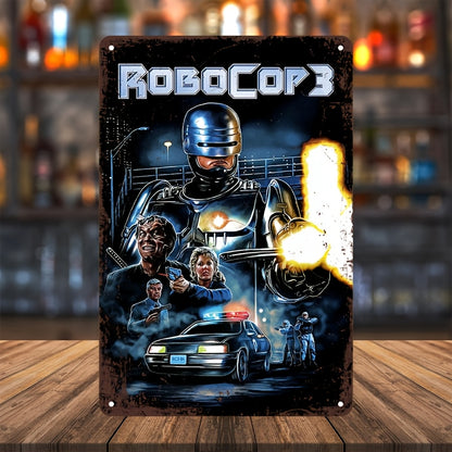RoboCop 3 Vintage Aluminum Wall Art Sign – Retro Decor