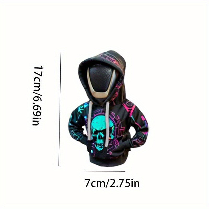 Gothic Skull Gear Shift Hoodie - Dustproof Auto Cover
