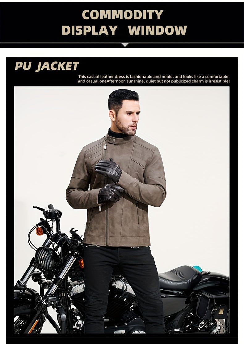 Revved Up Vintage Faux Leather Biker Jacket