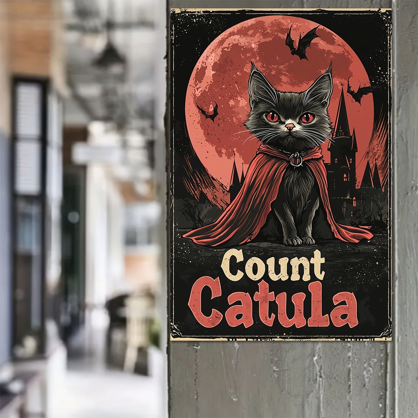 Count Barkula Vampire Pet Art Poster