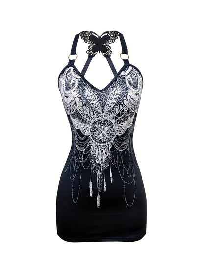 Butterfly Flare Ensemble: Ethnic Chic Set