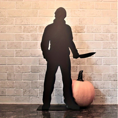 Ghostly Metal Shadow Alights: 4-Pack Halloween Decor