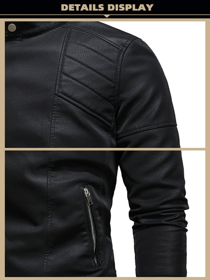 Revved Up Vintage Faux Leather Biker Jacket