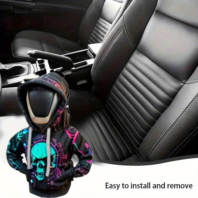 Gothic Skull Gear Shift Hoodie - Dustproof Auto Cover