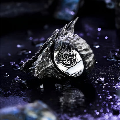 Retro Dragon Design Men's Adjustable Ring