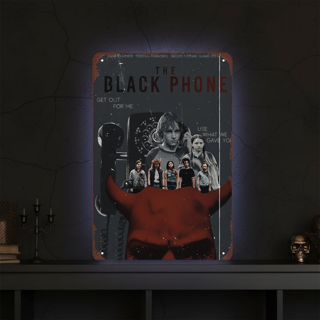 The Black Phone — Retro Horror Metal Sign