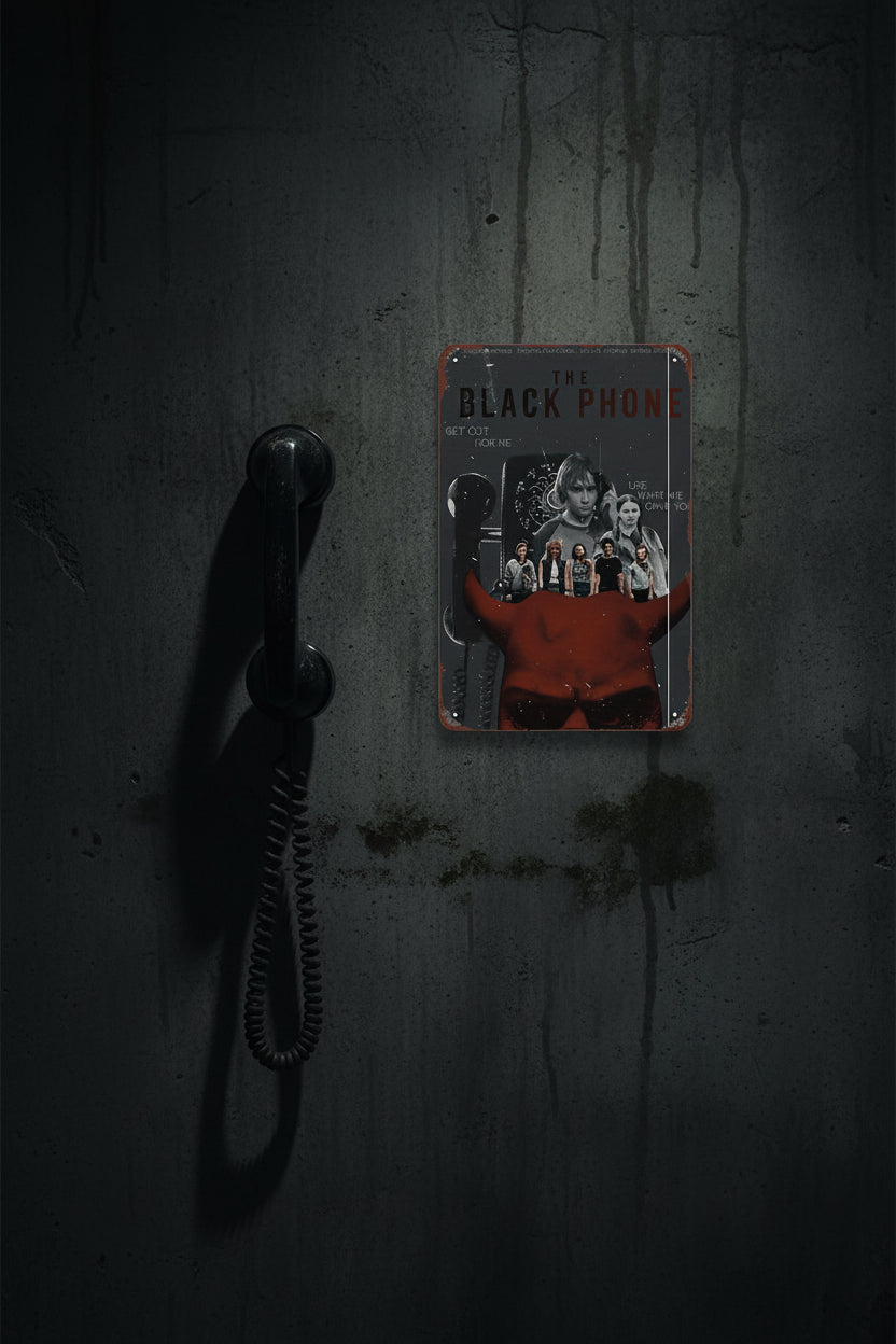 The Black Phone — Retro Horror Metal Sign