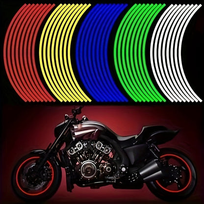 GlowGuard Reflective Tire Sticker Set for Wheels
