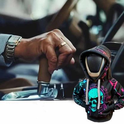 Gothic Skull Gear Shift Hoodie - Dustproof Auto Cover