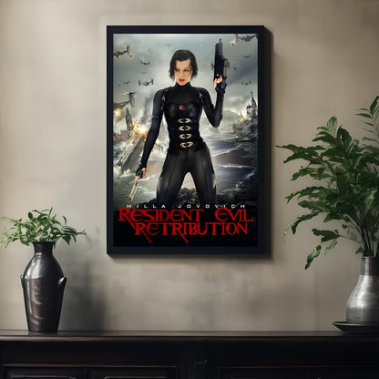 Frameless Resident Evil Retribution Poster