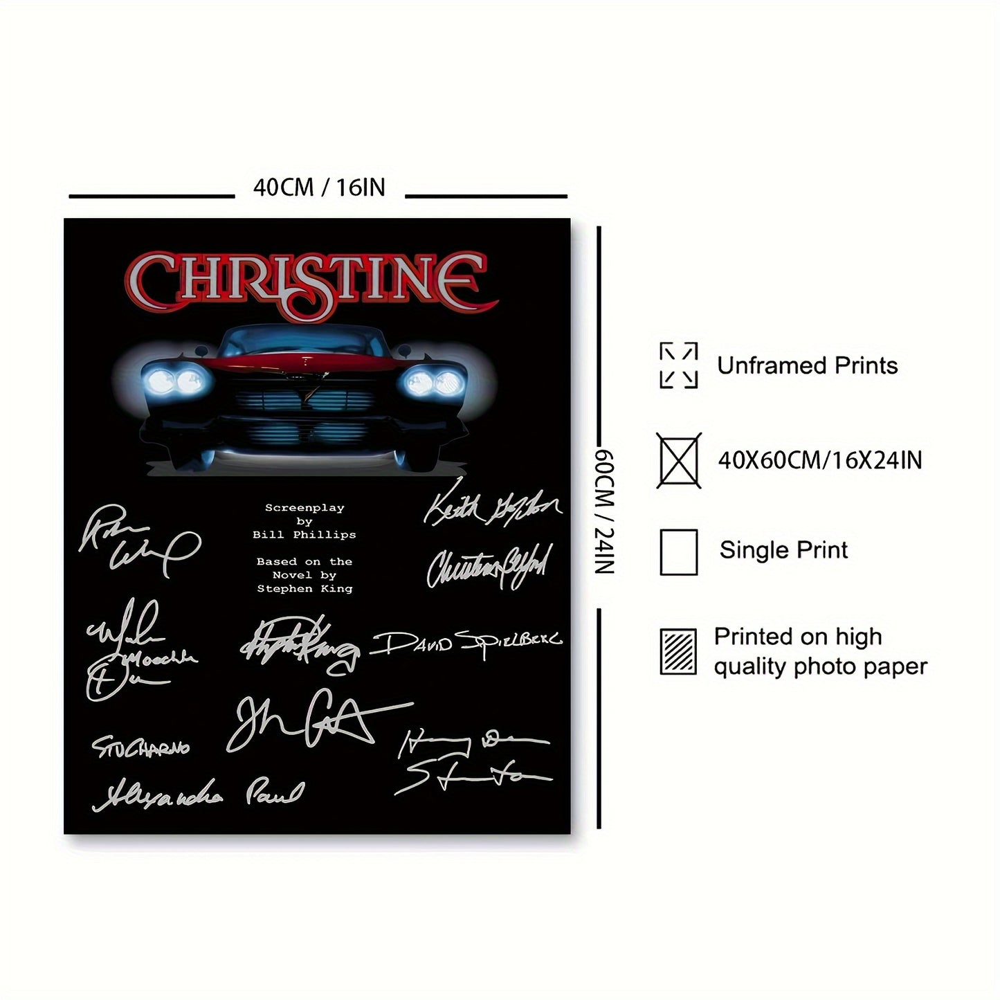 Christine — Vintage Canvas Wall Art Poster