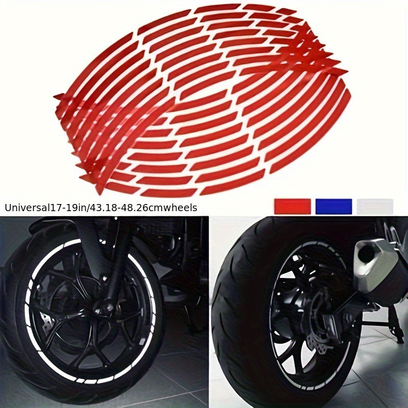 GlowGuard Reflective Tire Sticker Set for Wheels