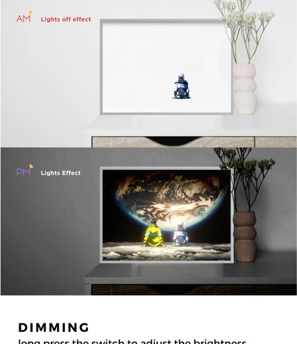 NeonGlow: Anime Cyberpunk LED Photo Light Frame