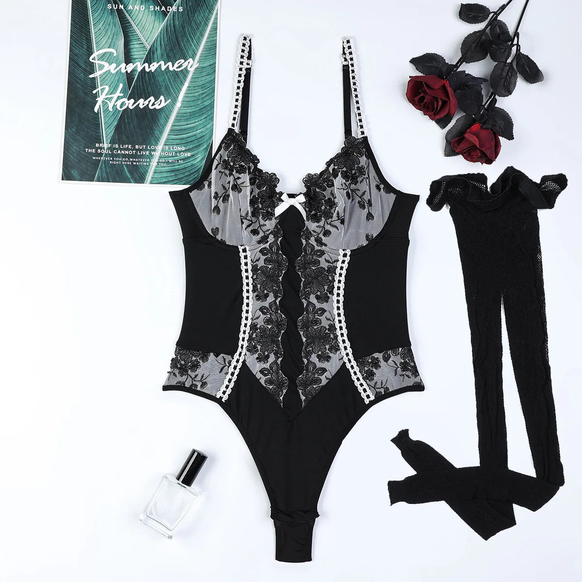 Seductively Yours: Lace Embrace Bodysuit