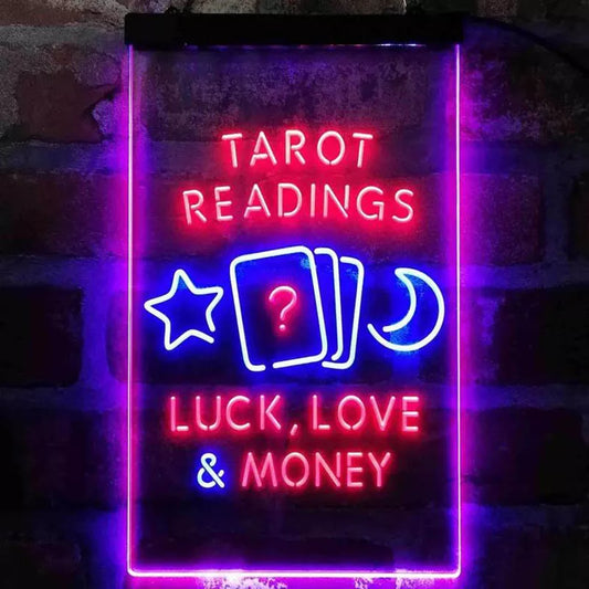 Tarot Readings Custom Dual Color Neon Sign