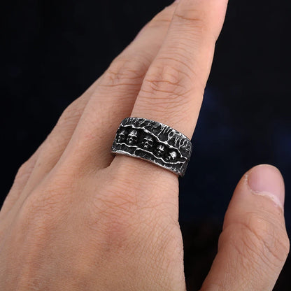 Gothic Retro Men Skull Ring