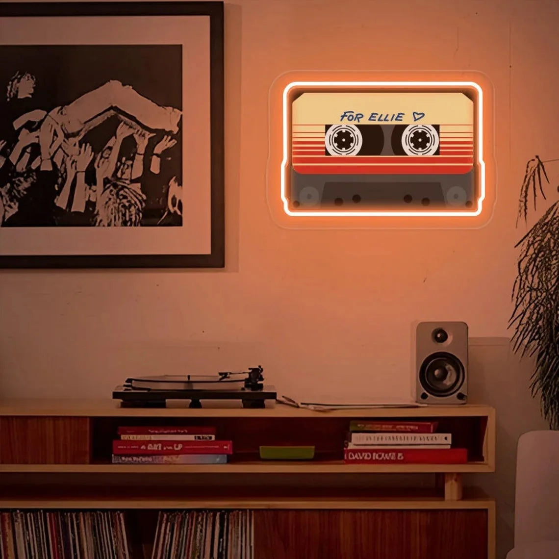 Cassette Tapes Neon Sign